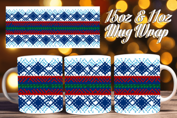 3D Embroidery Magic Ugly Sweater Mug Wr