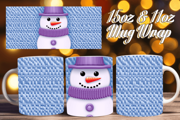 3D Embroidery Mug Wrap Ugly Sweater Bli