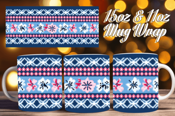 3D Embroidery Wonder Ugly Sweater Mug W