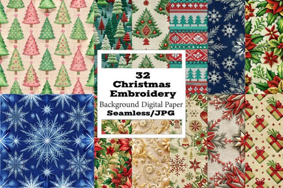 Christmas Embroidery Digital Pattern