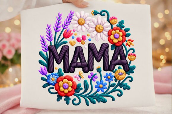Floral Mama Yarn Embroidery Mother’s Day