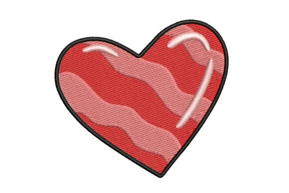 Modern Valentine Striped Heart
