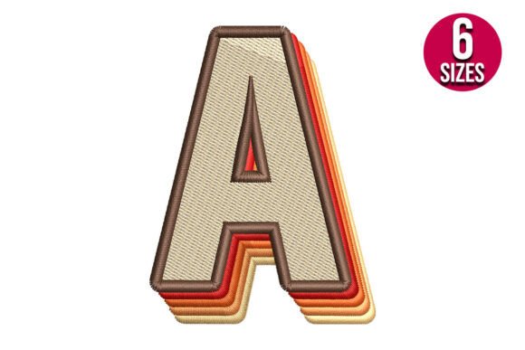 Retro Alphabet Letter A