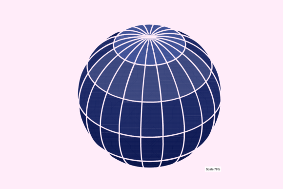 Spherical 3D Embroidery Design